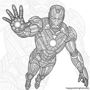 Iron man coloring pages for kids