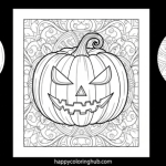 Jack o lantern color pages