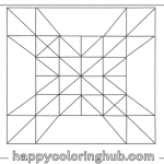 Jacobs ladder quilt coloring page