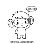 James 1:19 coloring page