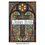 John 3:16 coloring page