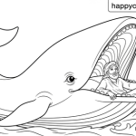 Jonah and the whale coloring pages pdf