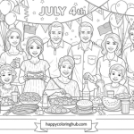 July 4th adult coloring pages free printable