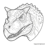 Jurassic world fallen kingdom coloring pages carnotaurus