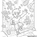 Kid roblox coloring pages