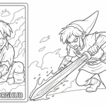 Legend of zelda coloring pages for adults