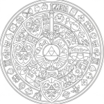 Legend of zelda coloring pages to print