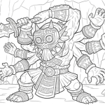 Legend of zelda majora s mask coloring pages