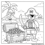 Lego coloring pages for 4 year old