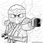 Lego ninjago lightning ninja coloring page