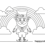 Leprechaun coloring page