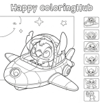 Lilo and stitch spaceship coloring pages