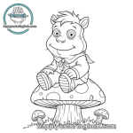 Little big planet sack boy coloring page