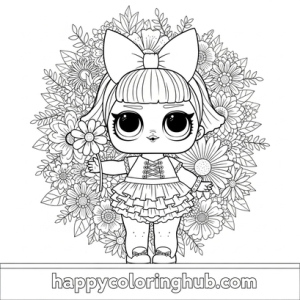 Lol doll color pages free
