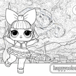 Lol doll coloring pages printable fancy