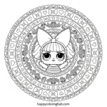 Lol surprise doll coloring page printable