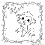 Magical jungle adult coloring colored pages