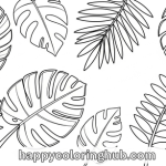 Magical jungle coloring pages