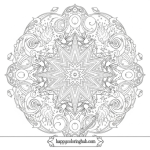 Mandala design full page
