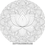 Mandala printable coloring pages for adults