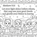 Matthew 5 16 coloring page