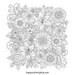 Mental health coloring pages for adults