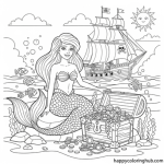 Mermaid pictures to print