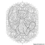 Mew coloring page