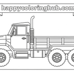 Military vehicle coloring pages