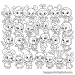 Moshi monsters coloring page