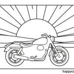 Motorcycle color pages
