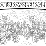 Motorcycle coloring pages that you can print