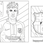 Neymar coloring pages