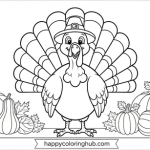 November coloring pages prek