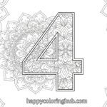 Number block coloring pages