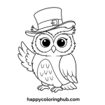 Owl coloring ideas