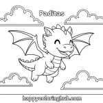 Paditas png coloring pages