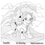 Paw patrol zuma coloring pages
