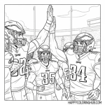 Philadelphia eagle coloring pages