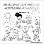 Philippians 2:14 coloring page