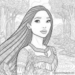Pocahontas coloring pages