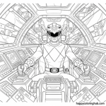 Power ranger coloring page