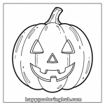 Preschool jack o lantern color pages