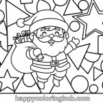 Pretty santa claus coloring pages