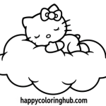 Print coloring pages hello kitty free