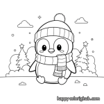 Printable coloring pages for kids/christmas theme