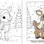 Printable coloring pages rudolph the red nosed reindeer