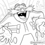 Printable sonic coloring pages