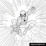 Printable spiderman coloring pages