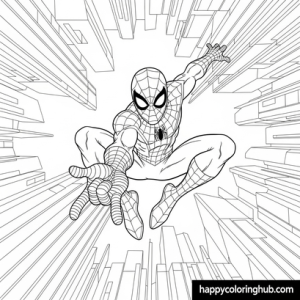 Printable spiderman coloring pages